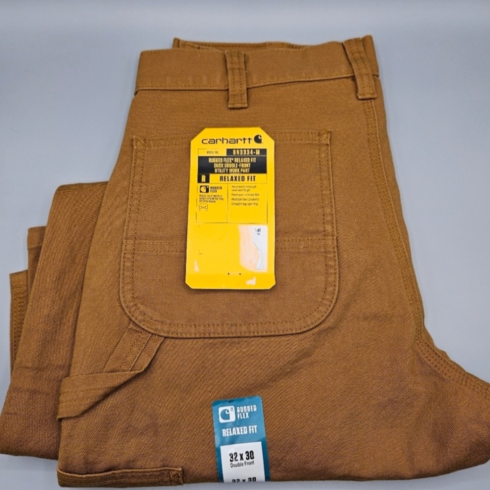 32x30 NEW- Men's Utility Double-Knee Pant - Slim Fit - Rugged Flex® - Duck